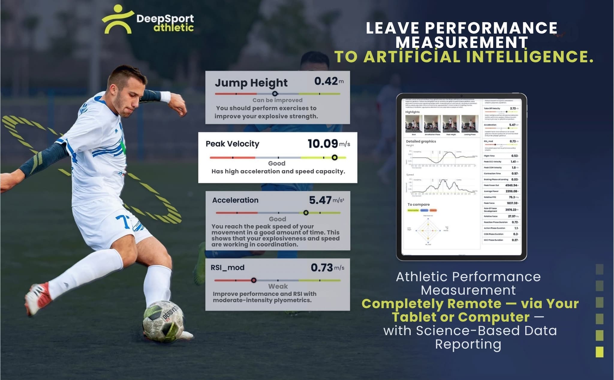 تحليل بيانات DeepSport - بيانات أداء الرياضيين والإحصائيات